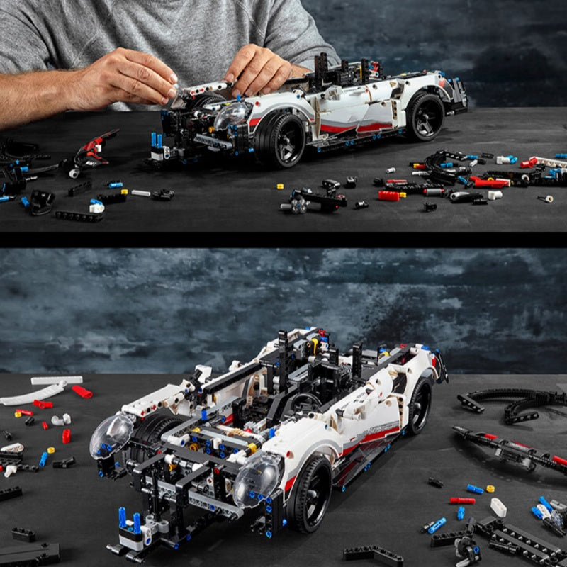 Porsche 911 sports car (42096) car building block series, 1580pcs, racing model set, 2025 adult model car set, holiday gift - perfect 1:1 replica compatible with LEGO