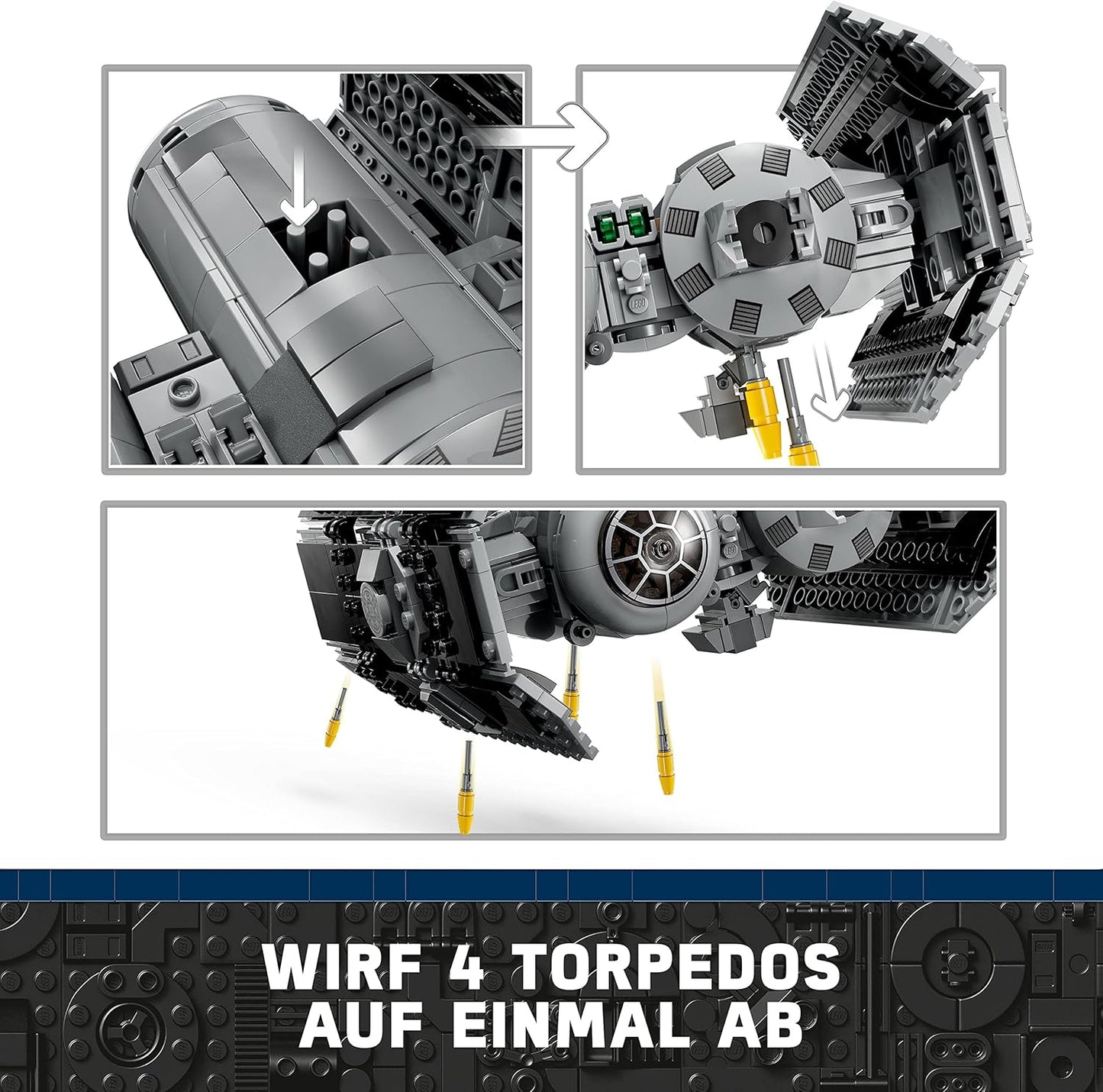 Star Wars Bomber (75347) Interstellar Building Blocks Series, 625pcs, Spaceship Model Kit, 2025 Adult Model Fighter Set, Festival Gift - Perfect 1:1 Remake Compatible with LEGO