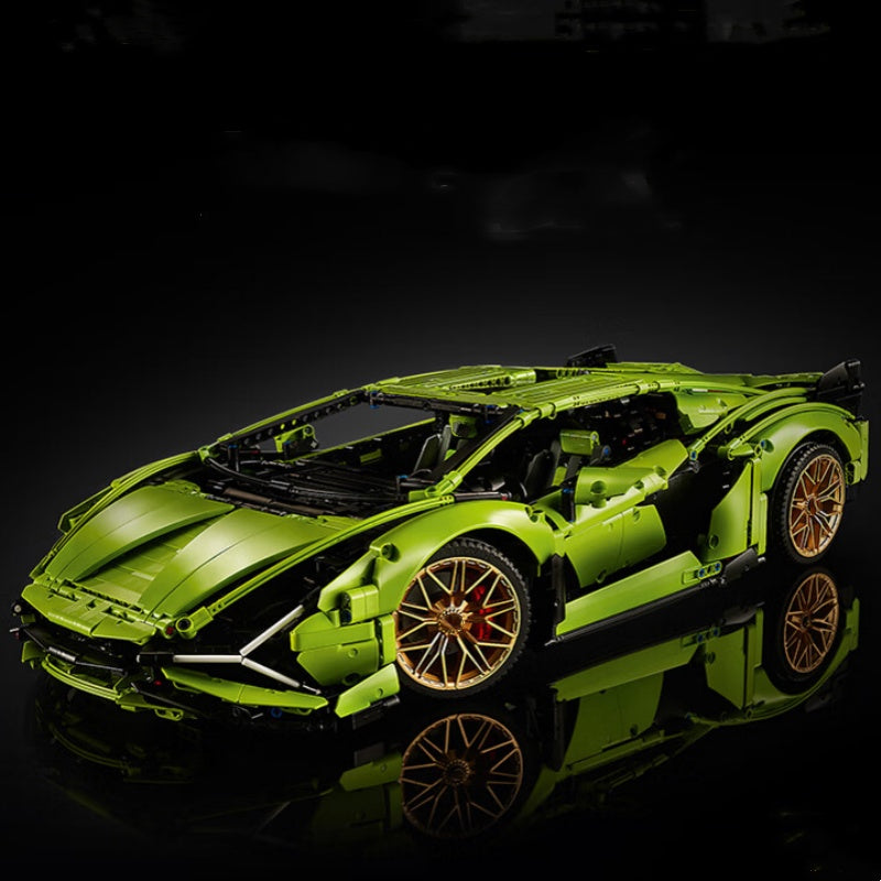 Lamborghini sports car (42115) car building block series, 3696 pcs, racing model kit, 2025 adult model car kit, holiday gift - perfect 1:1 replica compatible with LEGO