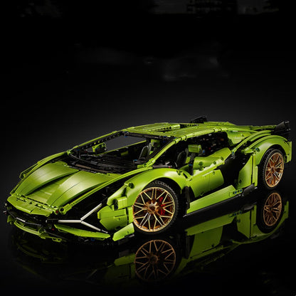 Lamborghini sports car (42115) car building block series, 3696 pcs, racing model kit, 2025 adult model car kit, holiday gift - perfect 1:1 replica compatible with LEGO