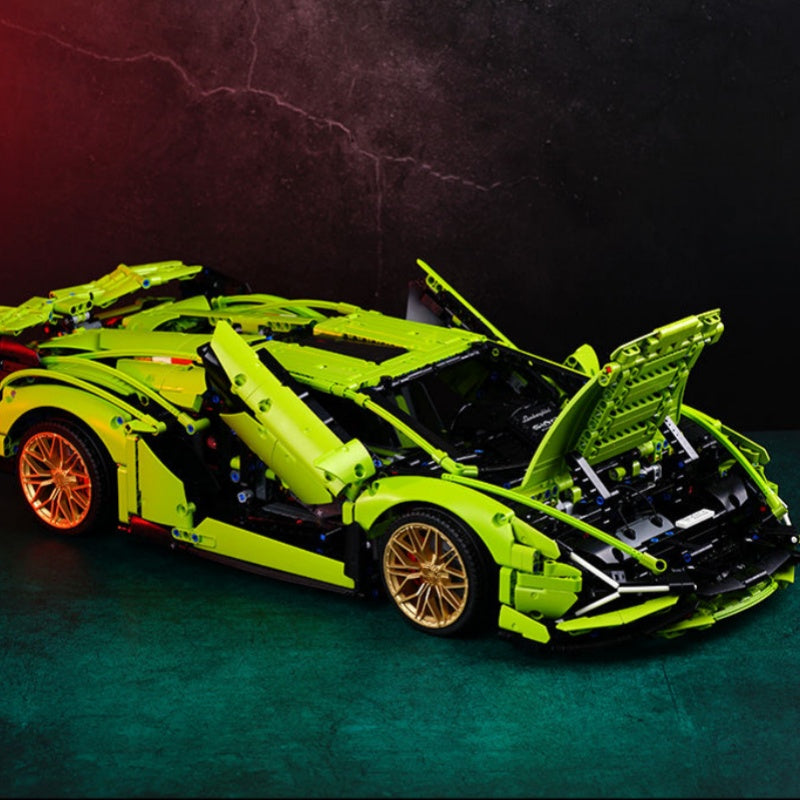 Lamborghini sports car (42115) car building block series, 3696 pcs, racing model kit, 2025 adult model car kit, holiday gift - perfect 1:1 replica compatible with LEGO