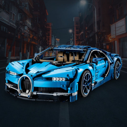 Bugatti sports car (42083) car building block series, 3599pcs, racing model set, 2025 adult model car set, holiday gift - perfect 1:1 replica compatible with LEGO