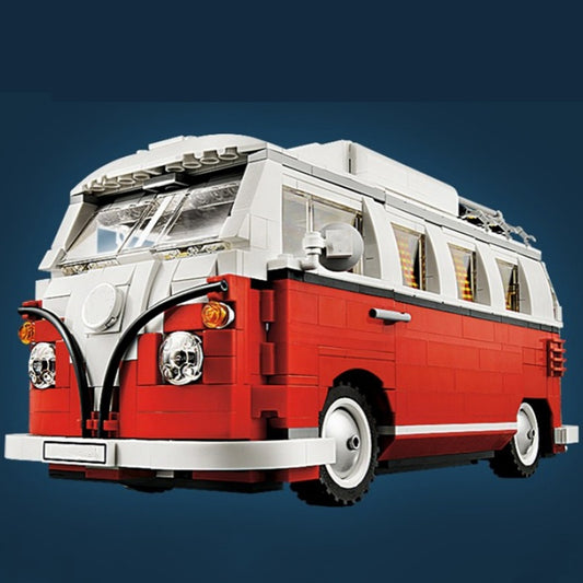 Volkswagen T1 Bus (10220) Car Building Blocks Series, 1334pcs, Racing Model Set, 2025 Adult Model Car Set, Festival Gift - Perfect 1:1 Reproduction Compatible with LEGO