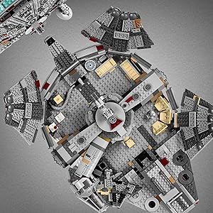 Star Wars Millennium Falcon (75257) interstellar building block series, 1380pcs, spaceship model kit, 2025 adult model fighter set, holiday gift - perfect 1:1 replica compatible with LEGO