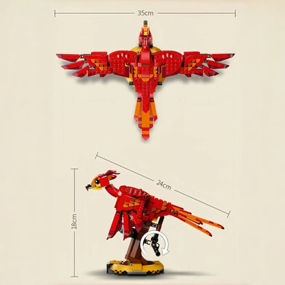 Dumbledore Phoenix (76394) Harry Potter Building Blocks Series, 597pcs, Animal Model Set, 2025 Adult Model Set, Festival Gift - Perfect 1:1 Reproduction Compatible with LEGO