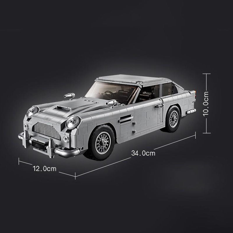 Aston Martin sports car (10262) car building block series, 1295pcs, racing model set, 2025 adult model car set, holiday gift - perfect 1:1 replica compatible with LEGO