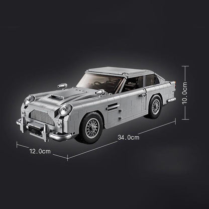 Aston Martin sports car (10262) car building block series, 1295pcs, racing model set, 2025 adult model car set, holiday gift - perfect 1:1 replica compatible with LEGO