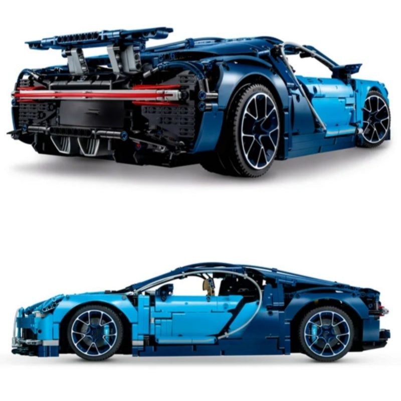 Bugatti sports car (42083) car building block series, 3599pcs, racing model set, 2025 adult model car set, holiday gift - perfect 1:1 replica compatible with LEGO