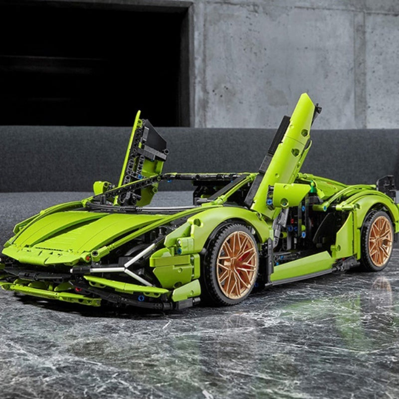 Lamborghini sports car (42115) car building block series, 3696 pcs, racing model kit, 2025 adult model car kit, holiday gift - perfect 1:1 replica compatible with LEGO