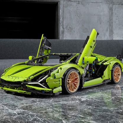 Lamborghini sports car (42115) car building block series, 3696 pcs, racing model kit, 2025 adult model car kit, holiday gift - perfect 1:1 replica compatible with LEGO