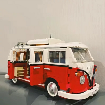 Volkswagen T1 Bus (10220) Car Building Blocks Series, 1334pcs, Racing Model Set, 2025 Adult Model Car Set, Festival Gift - Perfect 1:1 Reproduction Compatible with LEGO