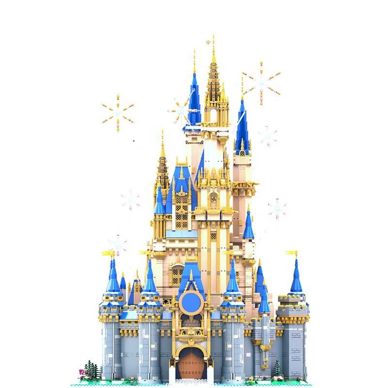 Disney's new castle (43222) Disney building block series, 4837pcs, castle model set, 2025 adult model set, holiday gift - perfect 1:1 replica compatible with LEGO