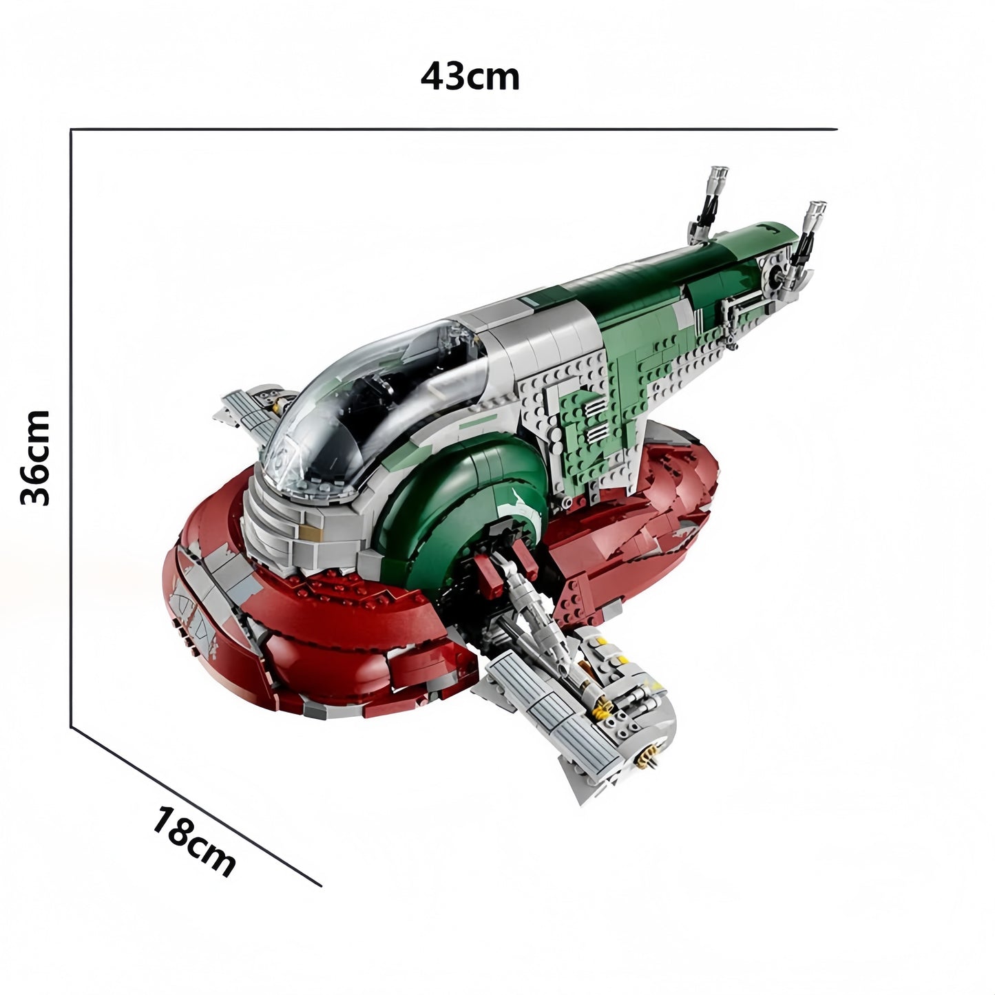 Star Wars Slave spacecraft (75060) interstellar building block series, 1996 pieces, spaceship model kit, 2025 adult model fighter set, holiday gift - perfect 1:1 replica compatible with LEGO