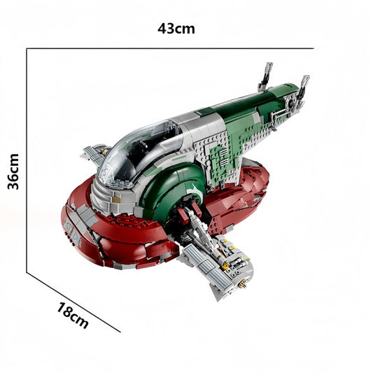 Star Wars Slave spacecraft (75060) interstellar building block series, 1996 pieces, spaceship model kit, 2025 adult model fighter set, holiday gift - perfect 1:1 replica compatible with LEGO