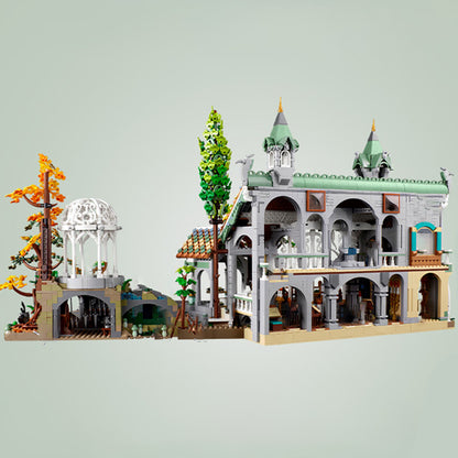 The Lord of the Rings Valley Castle (10316): The Lord of the Rings movie building block series, 6167pcs, castle model kit, 2025 adult model kit, holiday gift - perfect 1:1 replica compatible with LEGO