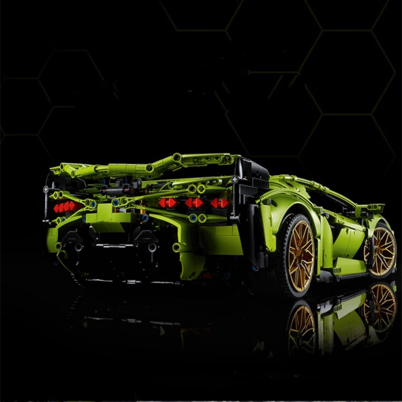 Lamborghini sports car (42115) car building block series, 3696 pcs, racing model kit, 2025 adult model car kit, holiday gift - perfect 1:1 replica compatible with LEGO