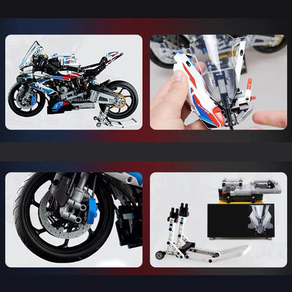 BMW 1000RR motorcycle sports car (42130) motorcycle building block series, 1920pcs, racing model set, 2025 adult model car set, holiday gift - perfect 1:1 replica compatible with LEGO