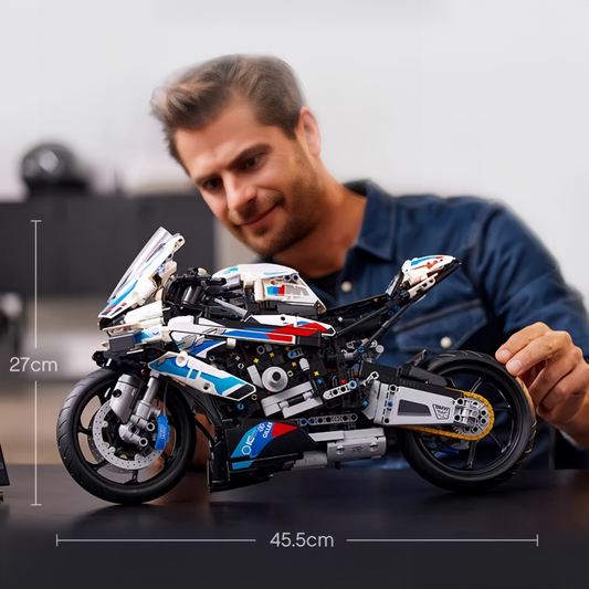 BMW 1000RR motorcycle sports car (42130) motorcycle building block series, 1920pcs, racing model set, 2025 adult model car set, holiday gift - perfect 1:1 replica compatible with LEGO
