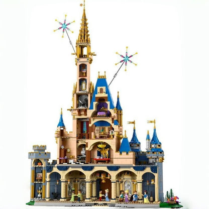 Disney's new castle (43222) Disney building block series, 4837pcs, castle model set, 2025 adult model set, holiday gift - perfect 1:1 replica compatible with LEGO