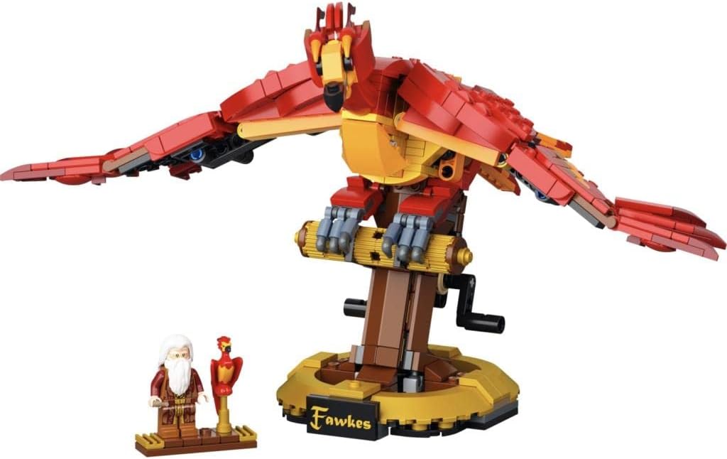 Dumbledore Phoenix (76394) Harry Potter Building Blocks Series, 597pcs, Animal Model Set, 2025 Adult Model Set, Festival Gift - Perfect 1:1 Reproduction Compatible with LEGO