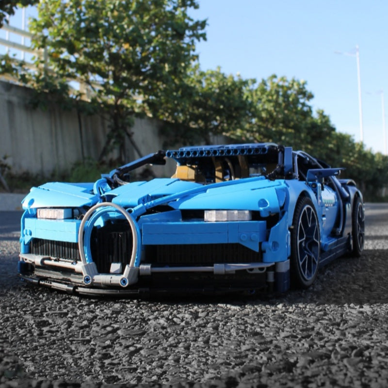 Bugatti sports car (42083) car building block series, 3599pcs, racing model set, 2025 adult model car set, holiday gift - perfect 1:1 replica compatible with LEGO