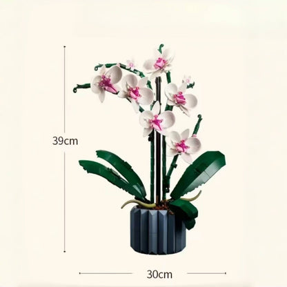 Orchid (10311) Plant Building Blocks Series, 608pcs, Simulated Plant Flower Model Set, 2025 Adult Model Set, Festival Gift - Perfect 1:1 Reproduction Compatible with LEGO