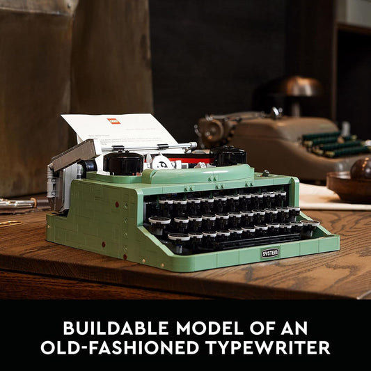 Retro typewriter (21327) game console building block series, 2079pcs, typewriter machine model set, 2025 adult model set, holiday gift - perfect 1:1 replica compatible with LEGO