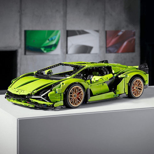 Lamborghini sports car (42115) car building block series, 3696 pcs, racing model kit, 2025 adult model car kit, holiday gift - perfect 1:1 replica compatible with LEGO