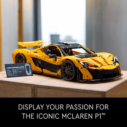 McLaren P1 sports car (42172) car building block series, 3893pcs, racing model set, 2025 adult model car set, holiday gift - perfect 1:1 replica compatible with LEGO