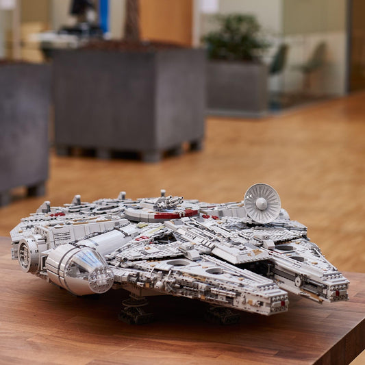 Star Wars Millennium Falcon (75192) interstellar building block series, 7541pcs, spaceship model kit, 2025 adult model fighter set, holiday gift - perfect 1:1 replica compatible with LEGO