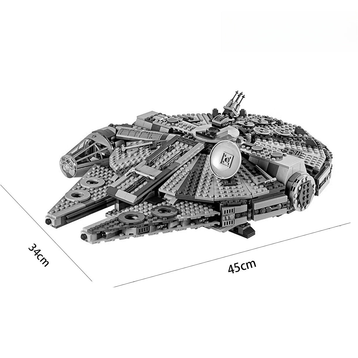 Star Wars Millennium Falcon (75257) interstellar building block series, 1380pcs, spaceship model kit, 2025 adult model fighter set, holiday gift - perfect 1:1 replica compatible with LEGO