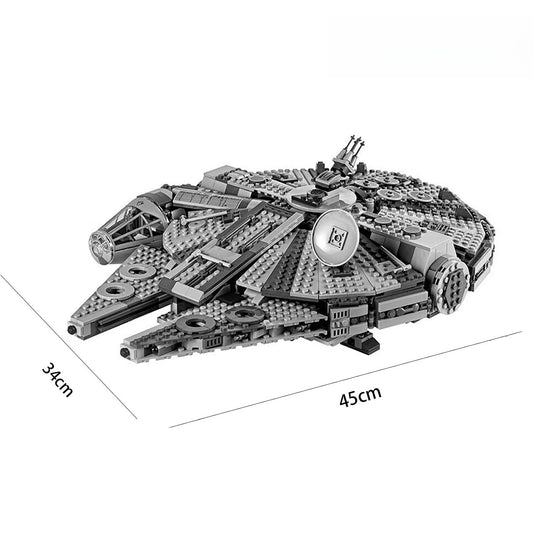 Star Wars Millennium Falcon (75257) interstellar building block series, 1380pcs, spaceship model kit, 2025 adult model fighter set, holiday gift - perfect 1:1 replica compatible with LEGO