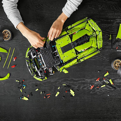 Lamborghini sports car (42115) car building block series, 3696 pcs, racing model kit, 2025 adult model car kit, holiday gift - perfect 1:1 replica compatible with LEGO