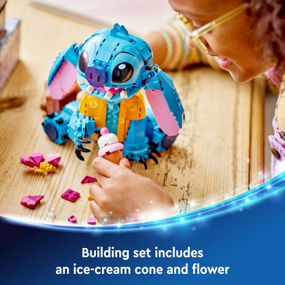 Lilo&Stitch Sitch (43249) Disney Doll Building Blocks Series, 730pcs, Animal Model Set, 2025 Adult Model Set, Festival Gift - Perfect 1:1 Reproduction Compatible with LEGO