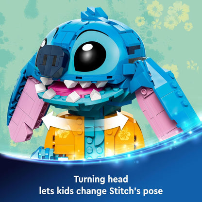 Lilo&Stitch Sitch (43249) Disney Doll Building Blocks Series, 730pcs, Animal Model Set, 2025 Adult Model Set, Festival Gift - Perfect 1:1 Reproduction Compatible with LEGO