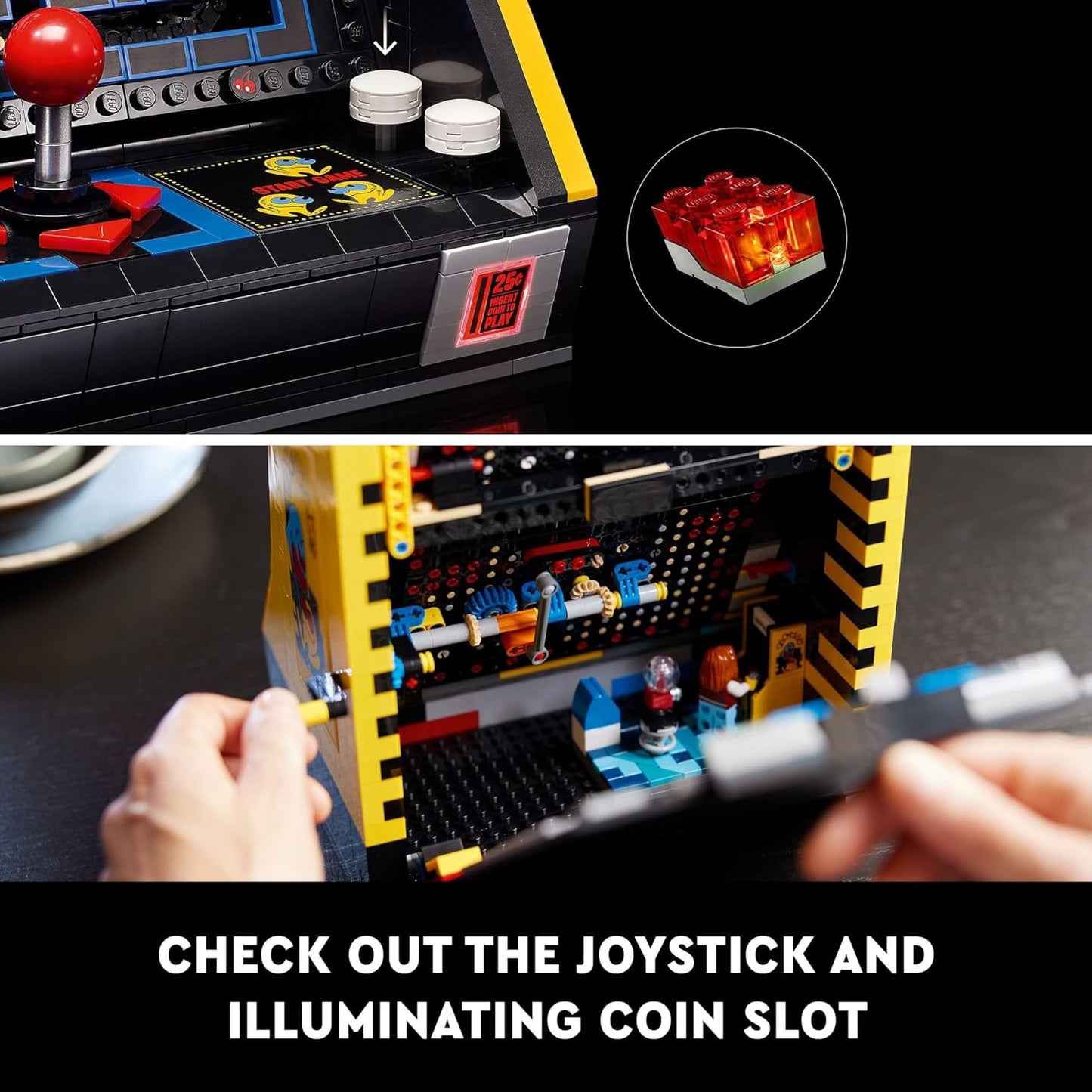 Pac Man game console (10323) game console building block series, 2651pcs, game console model set, 2025 adult model set, holiday gift - perfect 1:1 replica compatible with LEGO