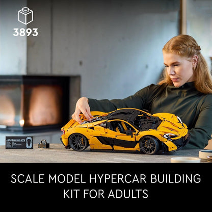 McLaren P1 sports car (42172) car building block series, 3893pcs, racing model set, 2025 adult model car set, holiday gift - perfect 1:1 replica compatible with LEGO