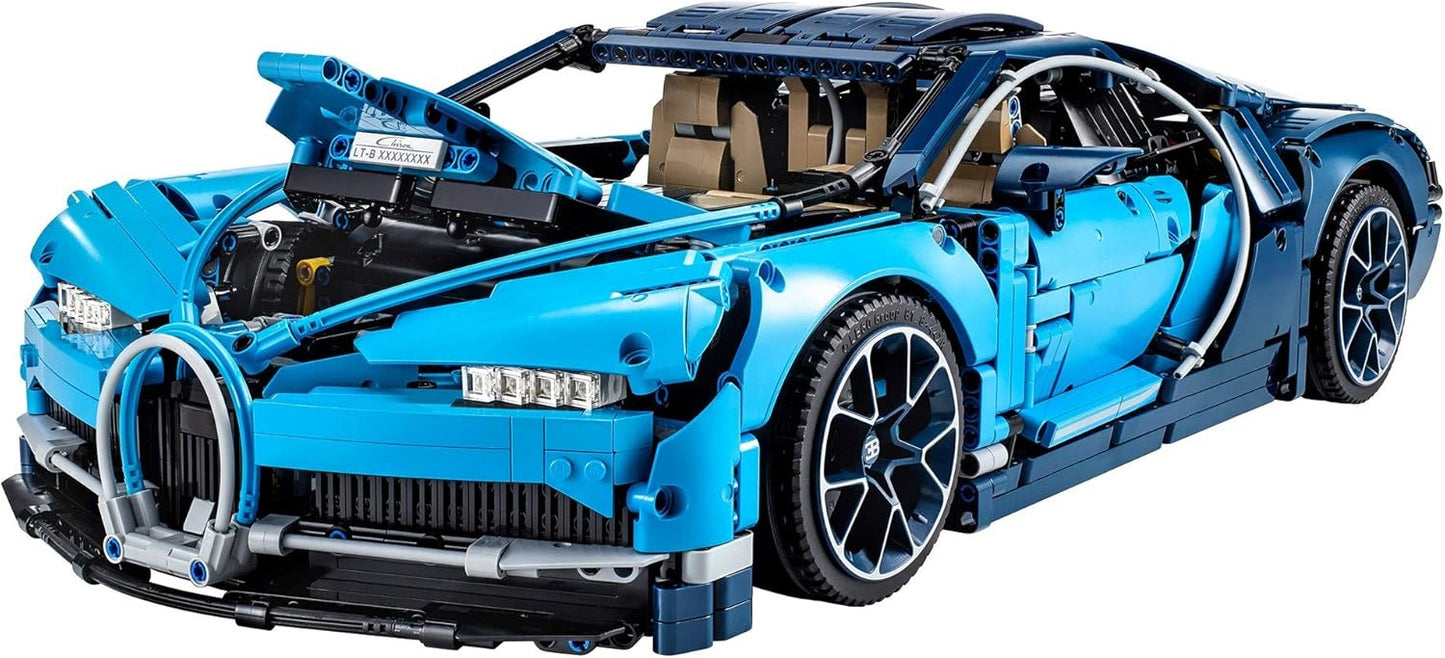 Bugatti sports car (42083) car building block series, 3599pcs, racing model set, 2025 adult model car set, holiday gift - perfect 1:1 replica compatible with LEGO