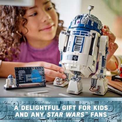 Star Wars R2 Robot (75379) interstellar robot building block series, 2314pcs, spaceship model kit, 2025 adult model fighter set, holiday gift - perfect 1:1 replica compatible with LEGO