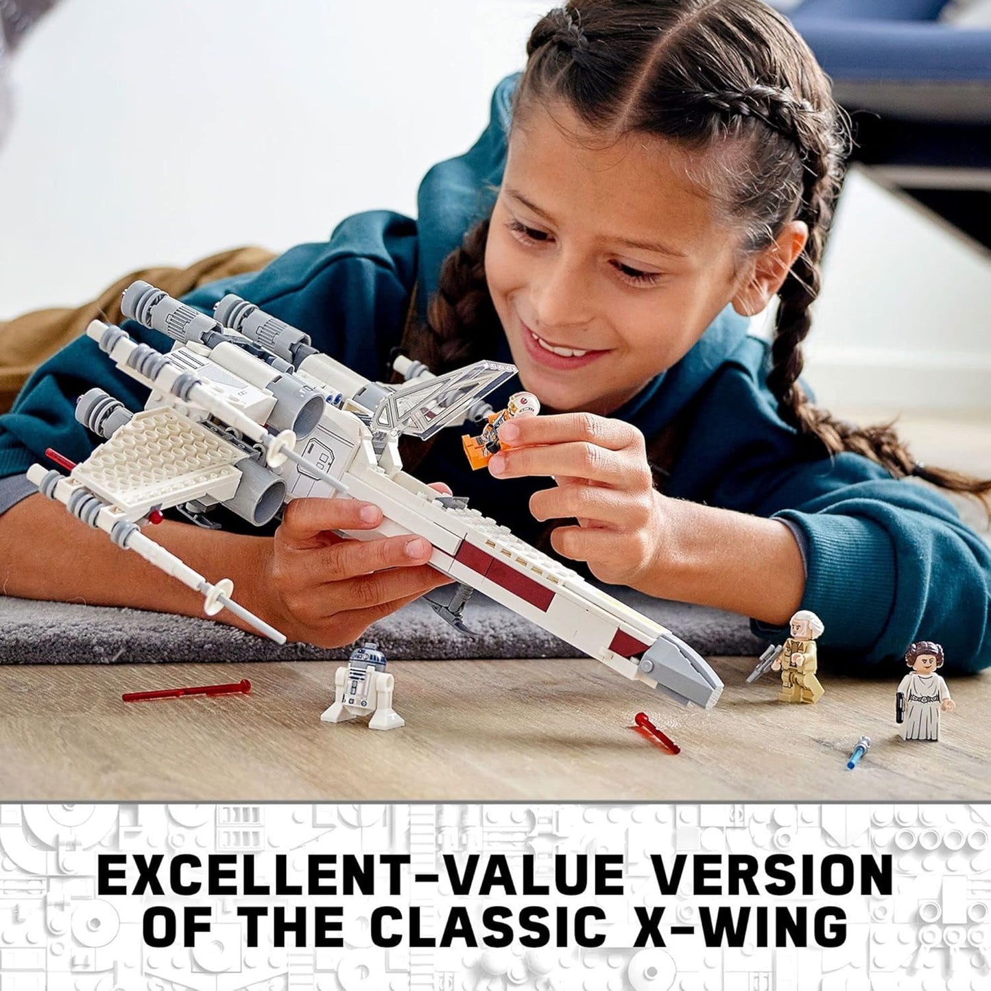 Star Wars X Fighter (75301) Interstellar Building Blocks Series, 474pcs, Spaceship Model Kit, 2025 Adult Model Fighter Set, Festival Gift - Perfect 1:1 Remake Compatible with LEGO