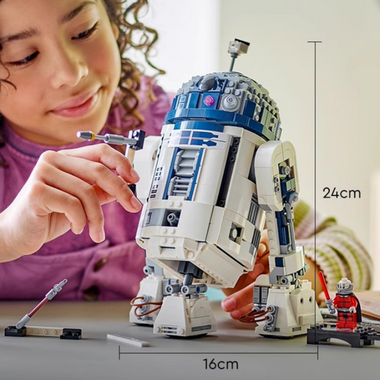 Star Wars R2 Robot (75379) interstellar robot building block series, 2314pcs, spaceship model kit, 2025 adult model fighter set, holiday gift - perfect 1:1 replica compatible with LEGO
