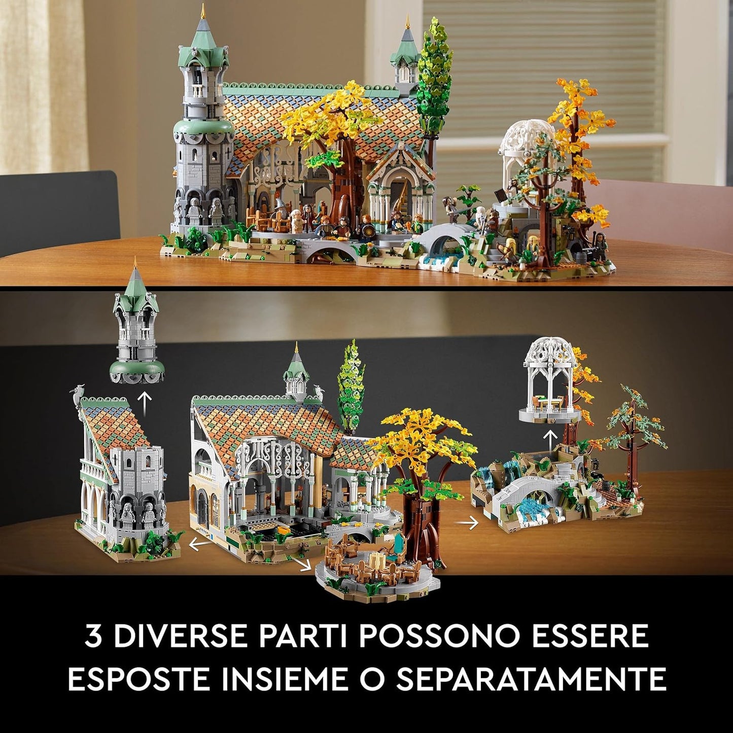 The Lord of the Rings Valley Castle (10316): The Lord of the Rings movie building block series, 6167pcs, castle model kit, 2025 adult model kit, holiday gift - perfect 1:1 replica compatible with LEGO