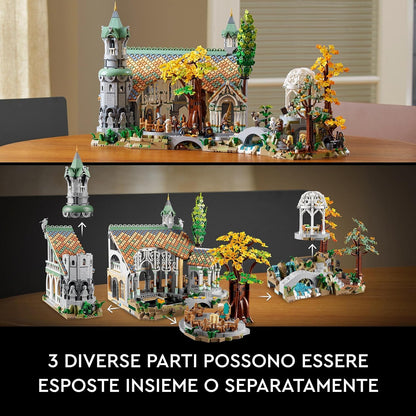The Lord of the Rings Valley Castle (10316): The Lord of the Rings movie building block series, 6167pcs, castle model kit, 2025 adult model kit, holiday gift - perfect 1:1 replica compatible with LEGO