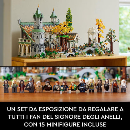 The Lord of the Rings Valley Castle (10316): The Lord of the Rings movie building block series, 6167pcs, castle model kit, 2025 adult model kit, holiday gift - perfect 1:1 replica compatible with LEGO