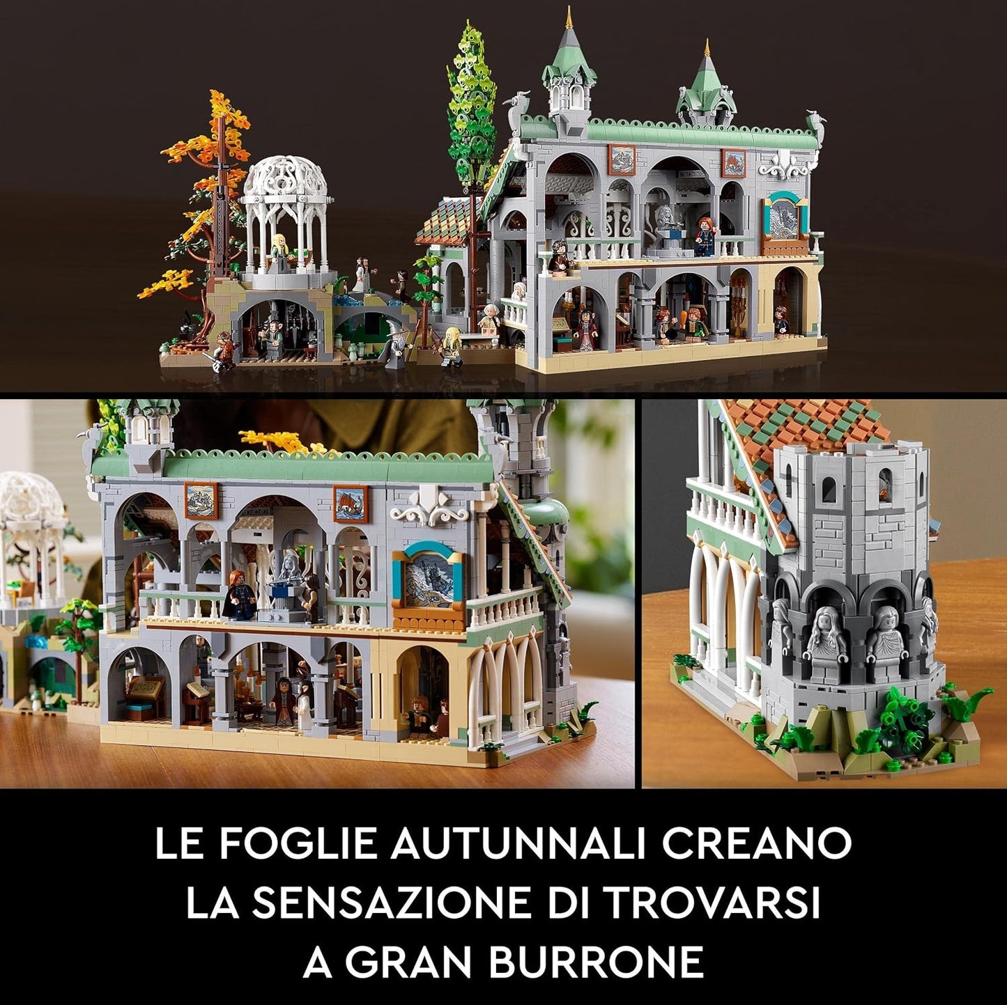 The Lord of the Rings Valley Castle (10316): The Lord of the Rings movie building block series, 6167pcs, castle model kit, 2025 adult model kit, holiday gift - perfect 1:1 replica compatible with LEGO
