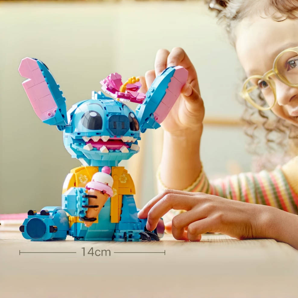 Lilo&Stitch Sitch (43249) Disney Doll Building Blocks Series, 730pcs, Animal Model Set, 2025 Adult Model Set, Festival Gift - Perfect 1:1 Reproduction Compatible with LEGO