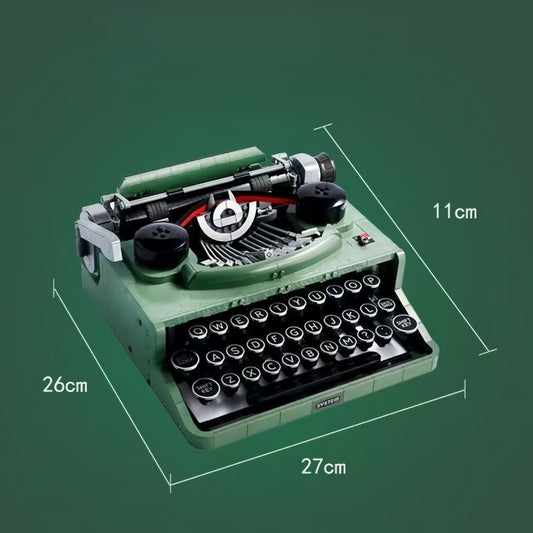 Retro typewriter (21327) game console building block series, 2079pcs, typewriter machine model set, 2025 adult model set, holiday gift - perfect 1:1 replica compatible with LEGO