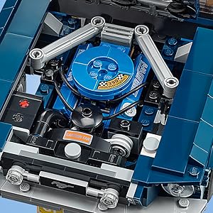 Ford Mustang sports car (10265) car building block series, 1471pcs, Racing model kit, 2025 adult model car kit - perfect 1:1 replica compatible with LEGO