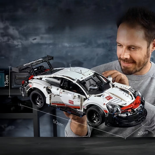 Porsche 911 sports car (42096) car building block series, 1580pcs, racing model set, 2025 adult model car set, holiday gift - perfect 1:1 replica compatible with LEGO