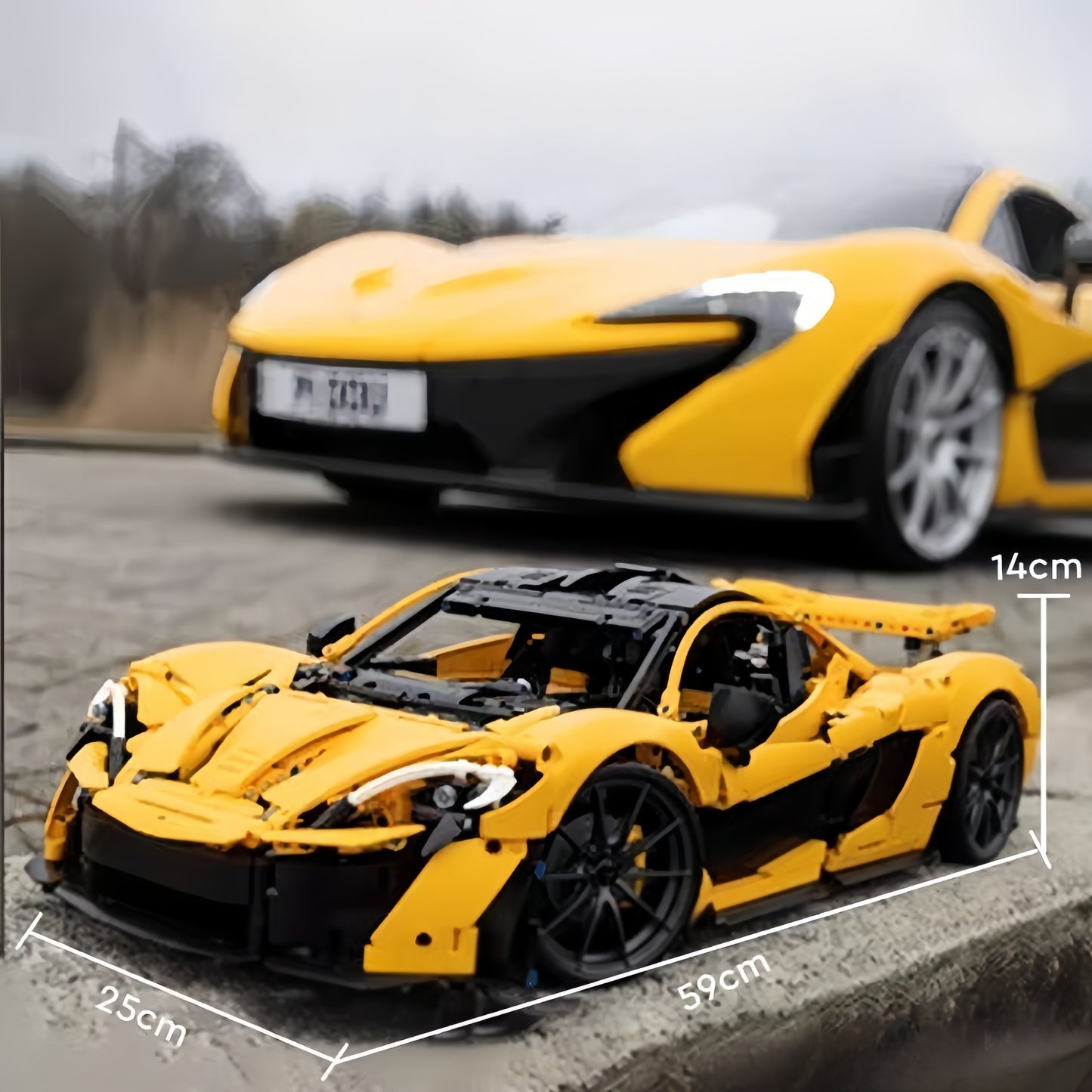 McLaren P1 sports car (42172) car building block series, 3893pcs, racing model set, 2025 adult model car set, holiday gift - perfect 1:1 replica compatible with LEGO